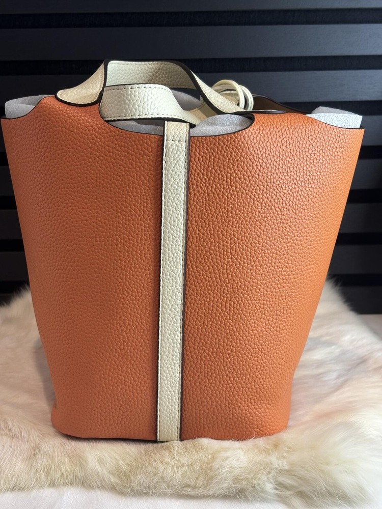 Leather Handbag with Charm