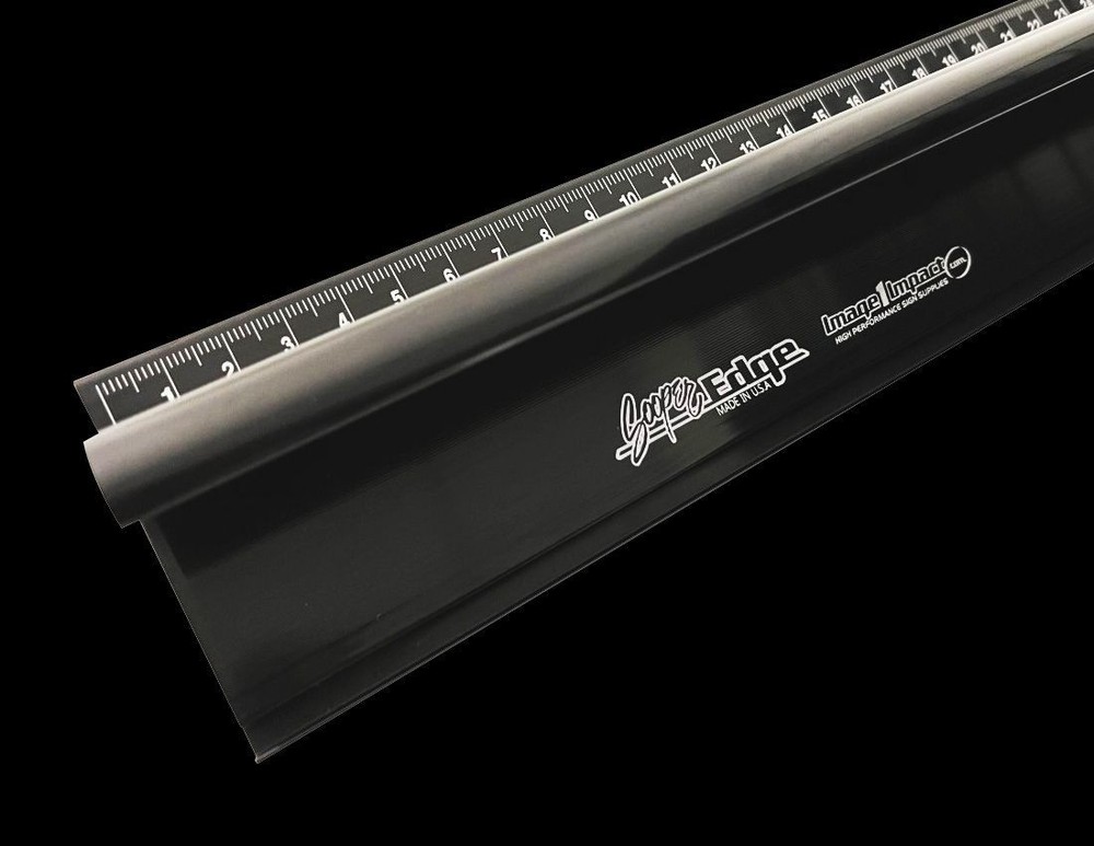40" SOOPER EDGE Black Anodized Safety Ruler