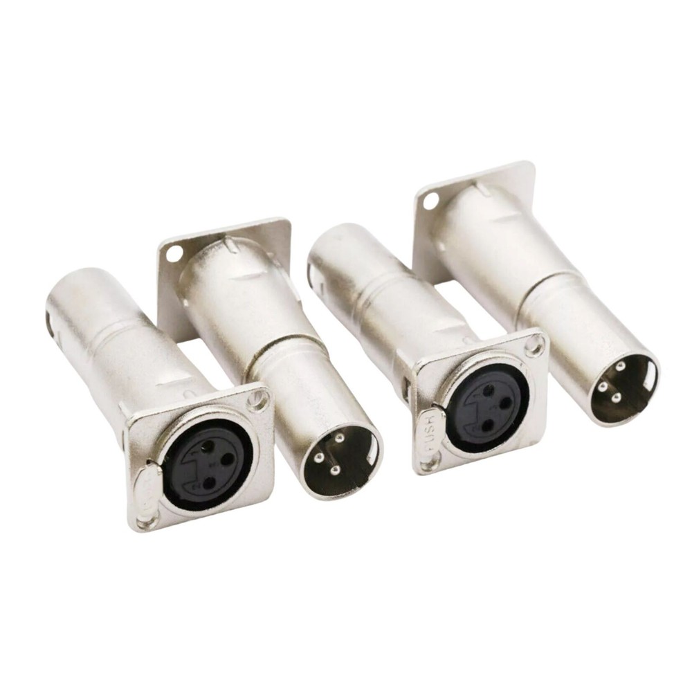 Audio Studio Amp Panel Mount Connector Adapter Plug With Soldering-Free Design
