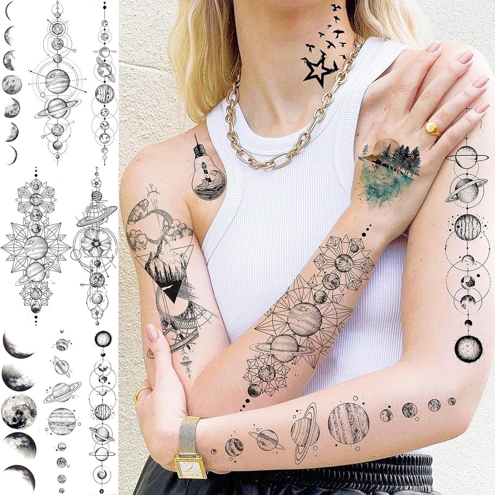 Outer Space Temporary Tattoos for All Ages