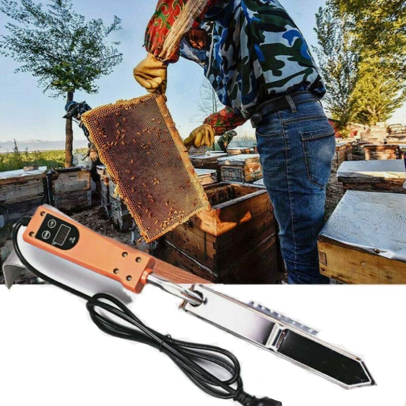 Electric Uncapping Knife Adjustable Temperature Beekeeping Tool for Cutting Wax