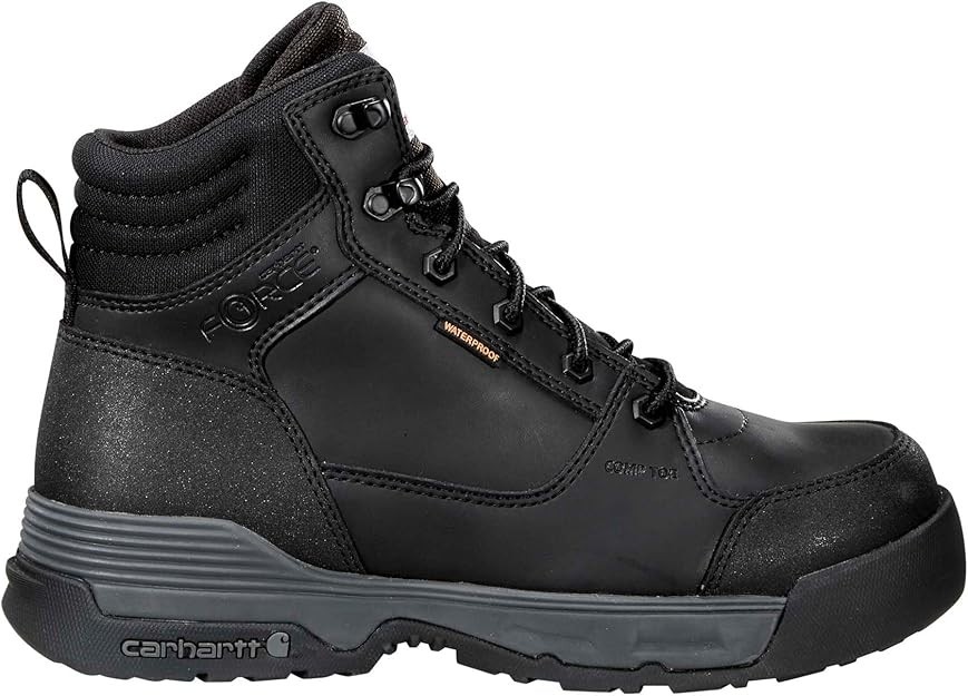 Carhartt 6" HD Force Waterproof Composite Toe Black Boot