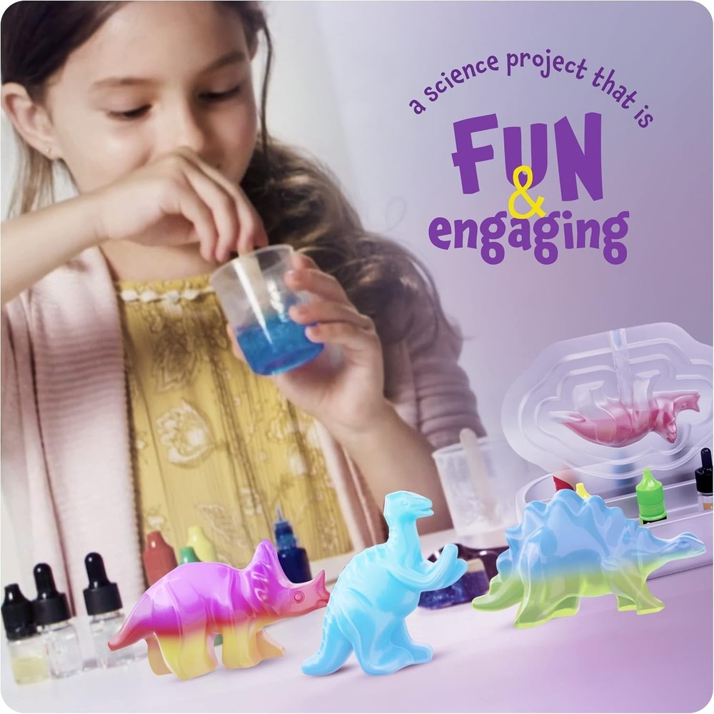 STEM Dinosaur Soap Making Kit - Creative DIY Science Fun for Kids