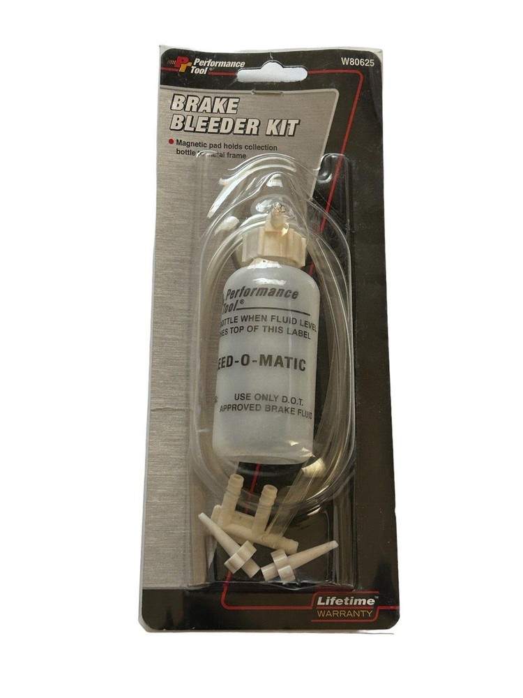 PERFORMANCE TOOL W80625 Brake Bleeder Kit - New