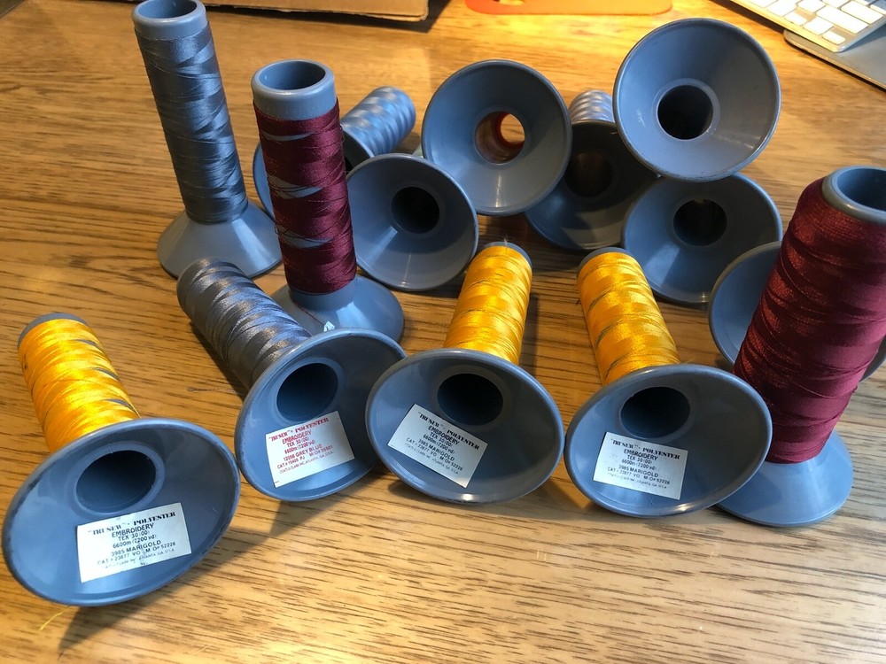 EMBROIDERY THREAD14 spools Tex 30(00) Truesew polyester embroidery vintage