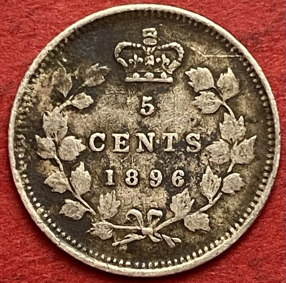 1896 Canada 5 Cents - VF/EF - Lot#7644