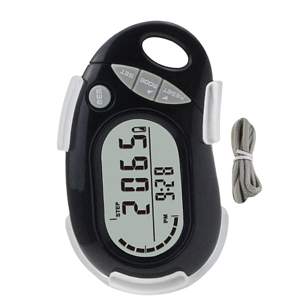 3D Pedometer for Walking, Simple Step Counter for Walking with Removable Clip