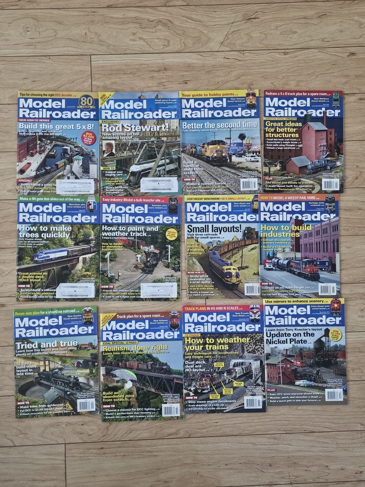 Model Railroader Magazine 2014 Lot - 12 Issues Complete Year