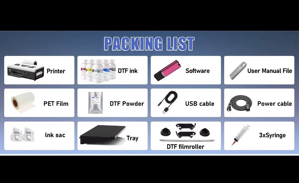 A4 dtf printer for Epson L800 DTF printer, DTF transfer machine with over