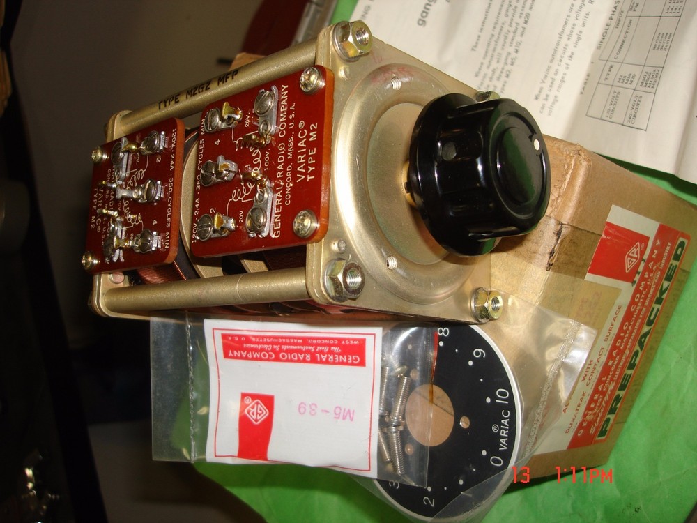 variac type m2g2 type m2 120v 2.4a 350 cycles