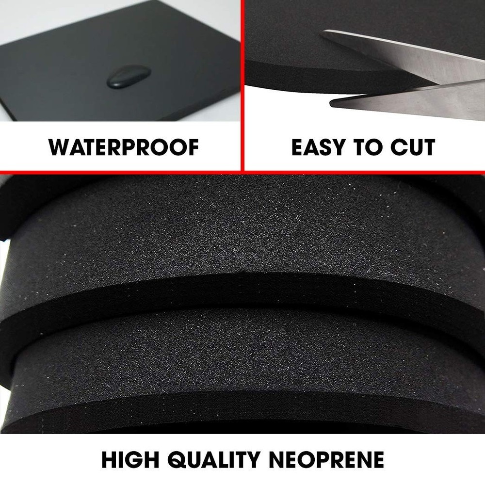 Multi-Function Non-Adhesive Neoprene Foam Sheet 12x54" x 1/4" for Soundproofing