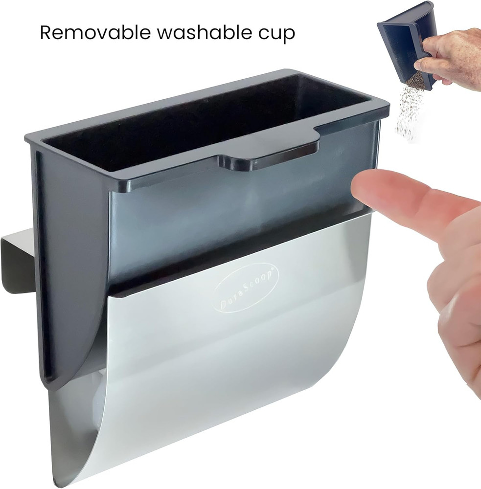 Cat Litter Scoop Caddy - Space-Saving, Wall-Mountable Litter Scoop Holder - Easy