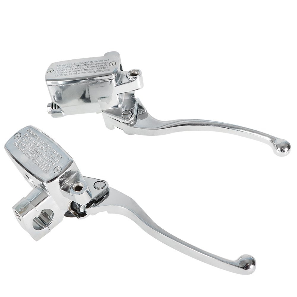 1"Motorcycle Handlebar Hydraulic Brake & Clutch Master Cylinder Left & Right Set