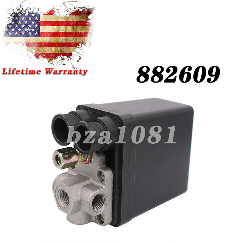 882-609 /PS104PPL FOR HITACHI PRESSURE SWITCH W/ UNLOADER VALVE PUSH PULL ON/OFF