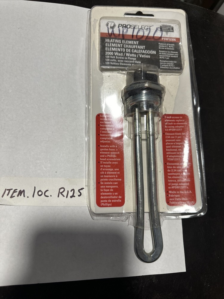 ProSelect PSW12306 2000 Watt Screw-In Heating Element