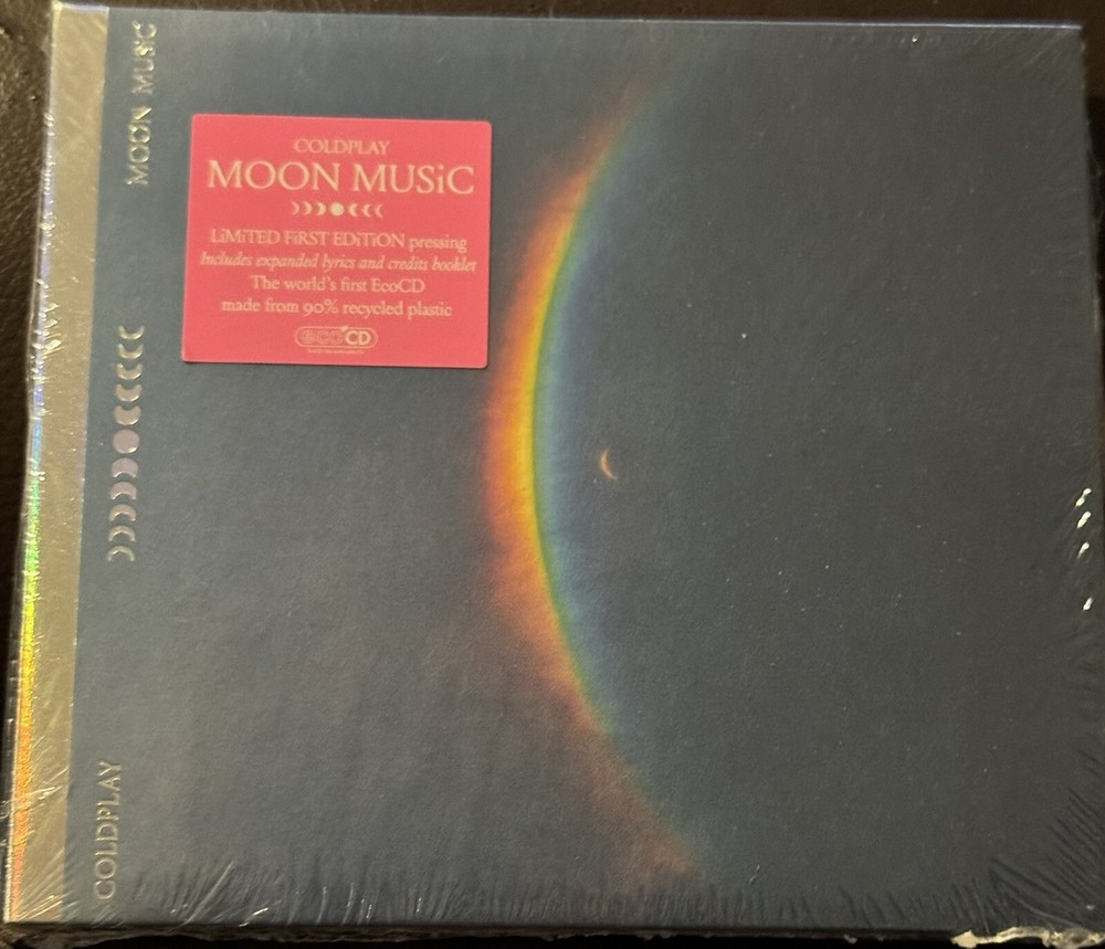 COLDPLAY Signed/Auto “Moon Music” Insert With Swirl CD JSA Authenticated🔥