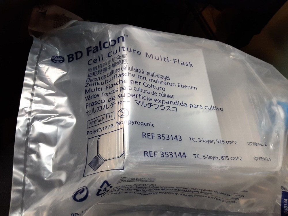 Falcon 875cm² Rectangular  Cell Culture Multi-Flask,  5-layer Vented  (1 Pack)