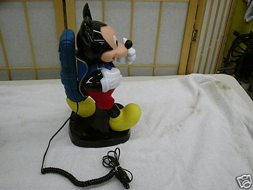Mickey Mouse Novelty Phone, New - No Box - Display Unit