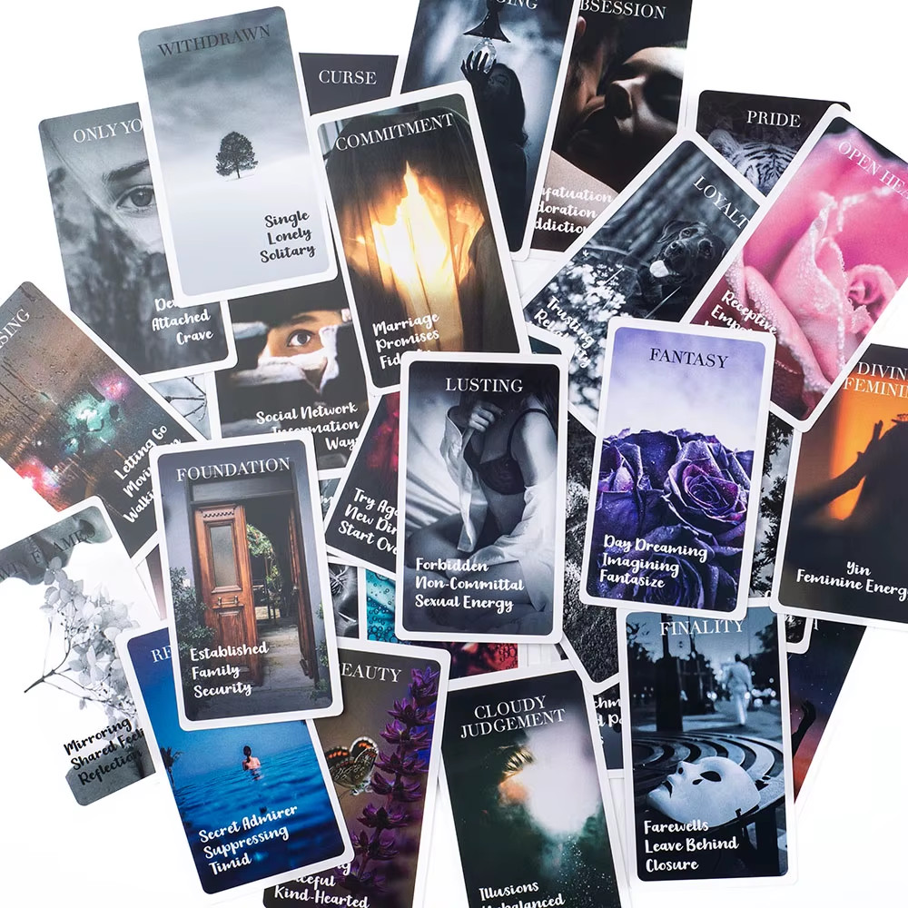 Hearts Hidden Secrets Oracle Deck - 78-Card Twin Flame & Situations Message Set