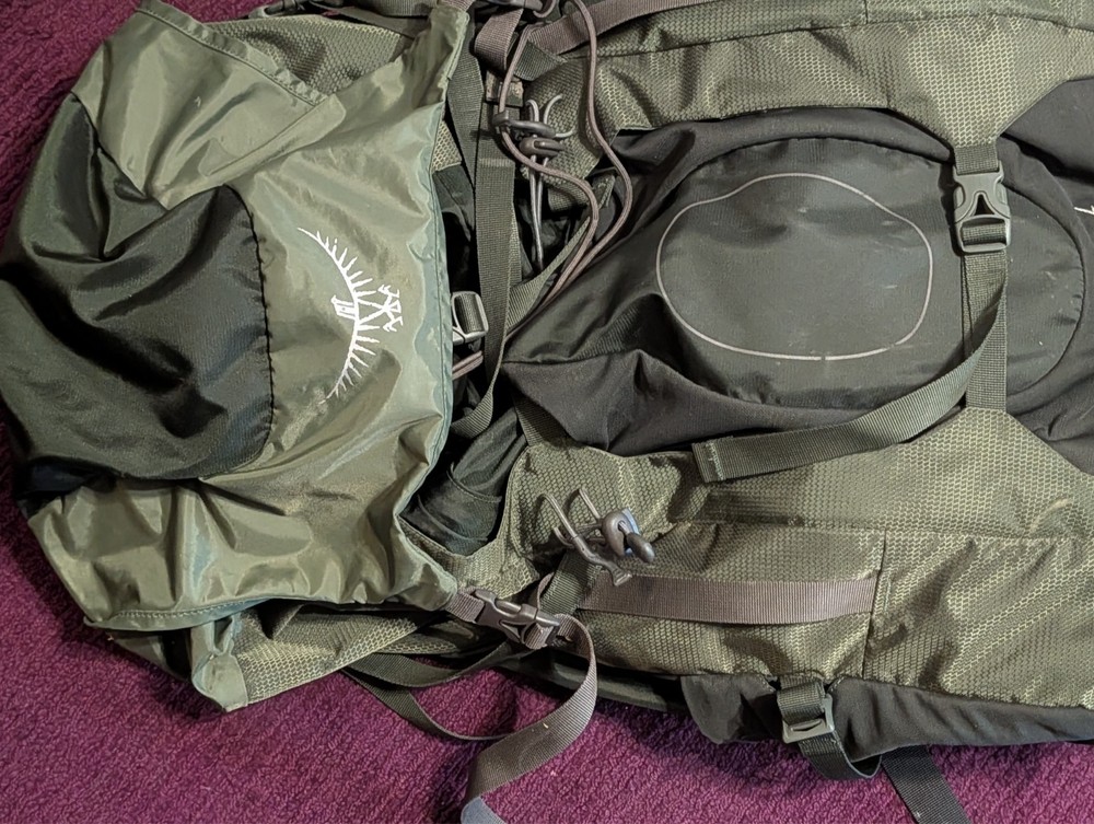 Osprey Aether 85 AG Men's Adjustable Hiking Backpack Size Medium (18-21 in) Vfne