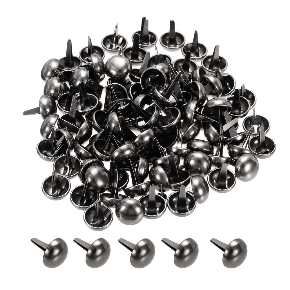 15x20mm mini paper tips fixing, 100pcs round fixing tips, dark grey