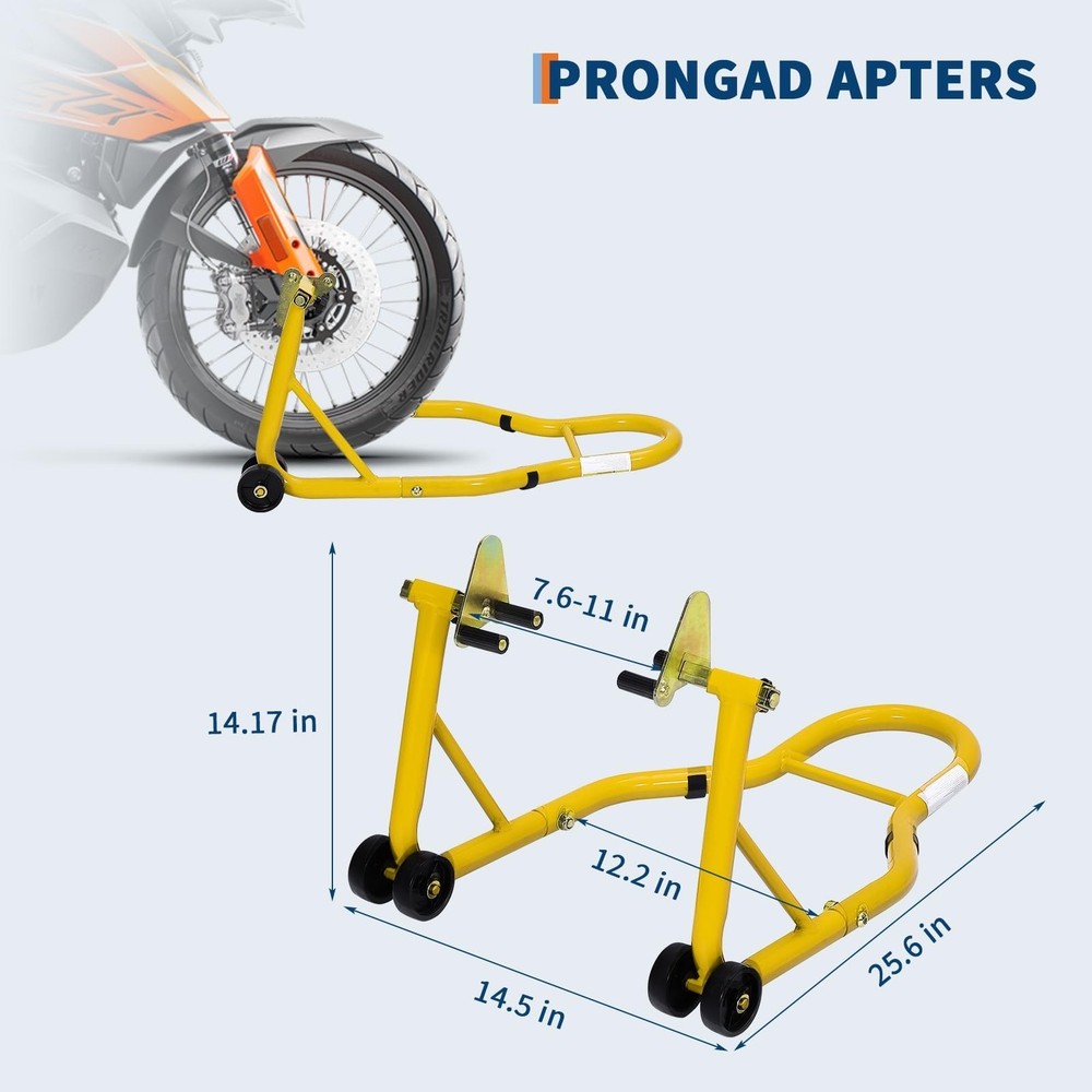 900lbs Motorcycle Front Rear Combo Stand Lift Swingarm Spool Paddock Stand Set