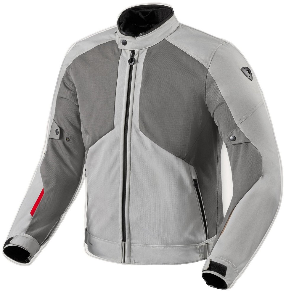 Rev'It Torque 3 H2O Mens Motorcycle Jacket Light Gray