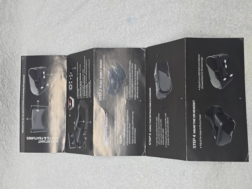 Tzumi DreamVision Virtual Reality 3D Smartphone Headset w/ BT Game Controller