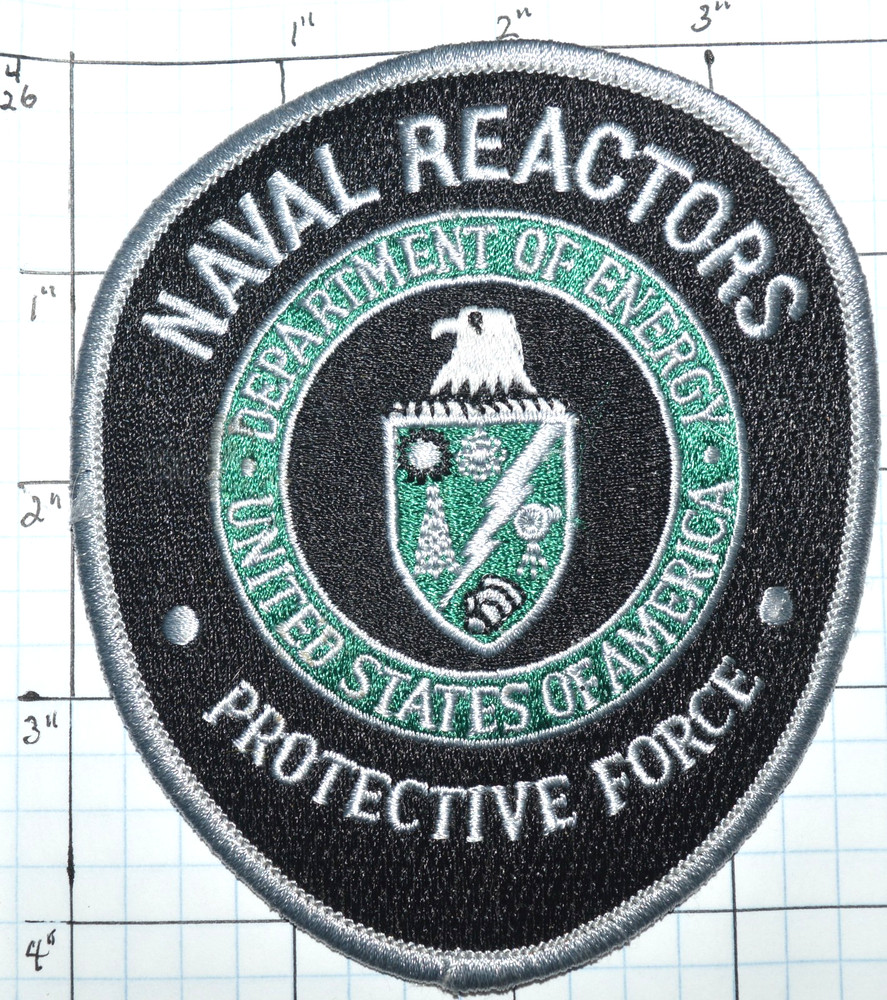 USN NAVY US NAVAL REACTORS PROTECTIVE FORCE DEPT OF ENERGY PATCH