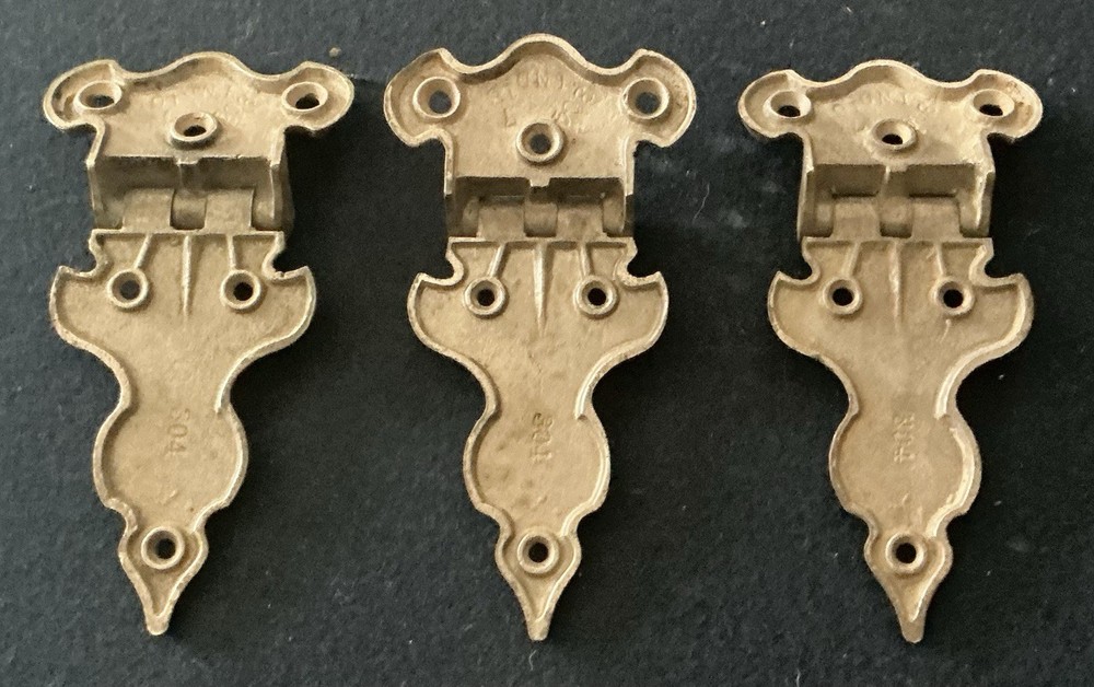 Antique Nickel Hinges, Offset 1/2 Inch