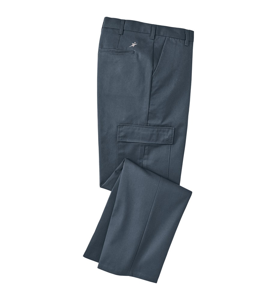 Aramark Cargo Work Pants, 6 Pocket, 65/35, Charcoal Grey, Used