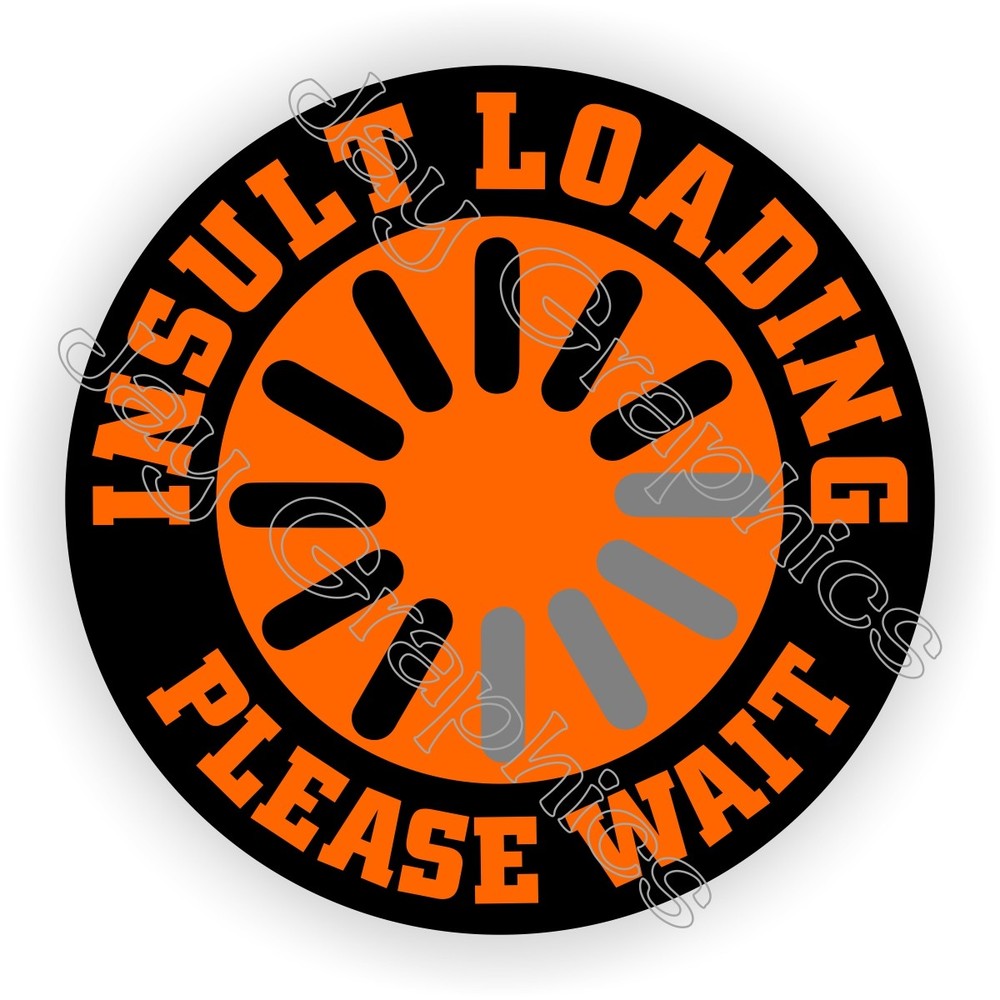 3pcs Insult Loading Funny Hard Hat Stickers Motorcycle Welding Helmet Decals