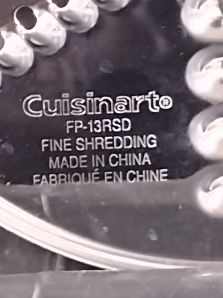 Cuisinart Food Processor FP-13 FP-13RSD Shredding Disc Blade
