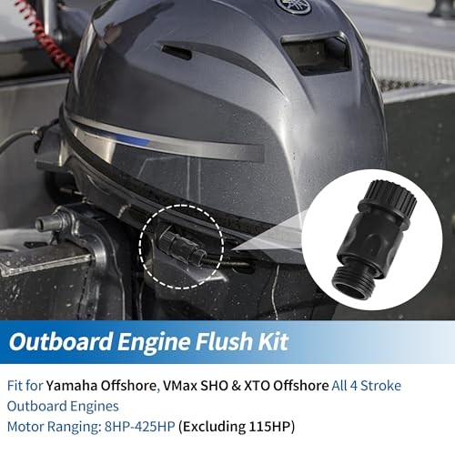 Outboard Engine Flush Kit for Yamaha Quick Connect Adapter, Offshore, VMax