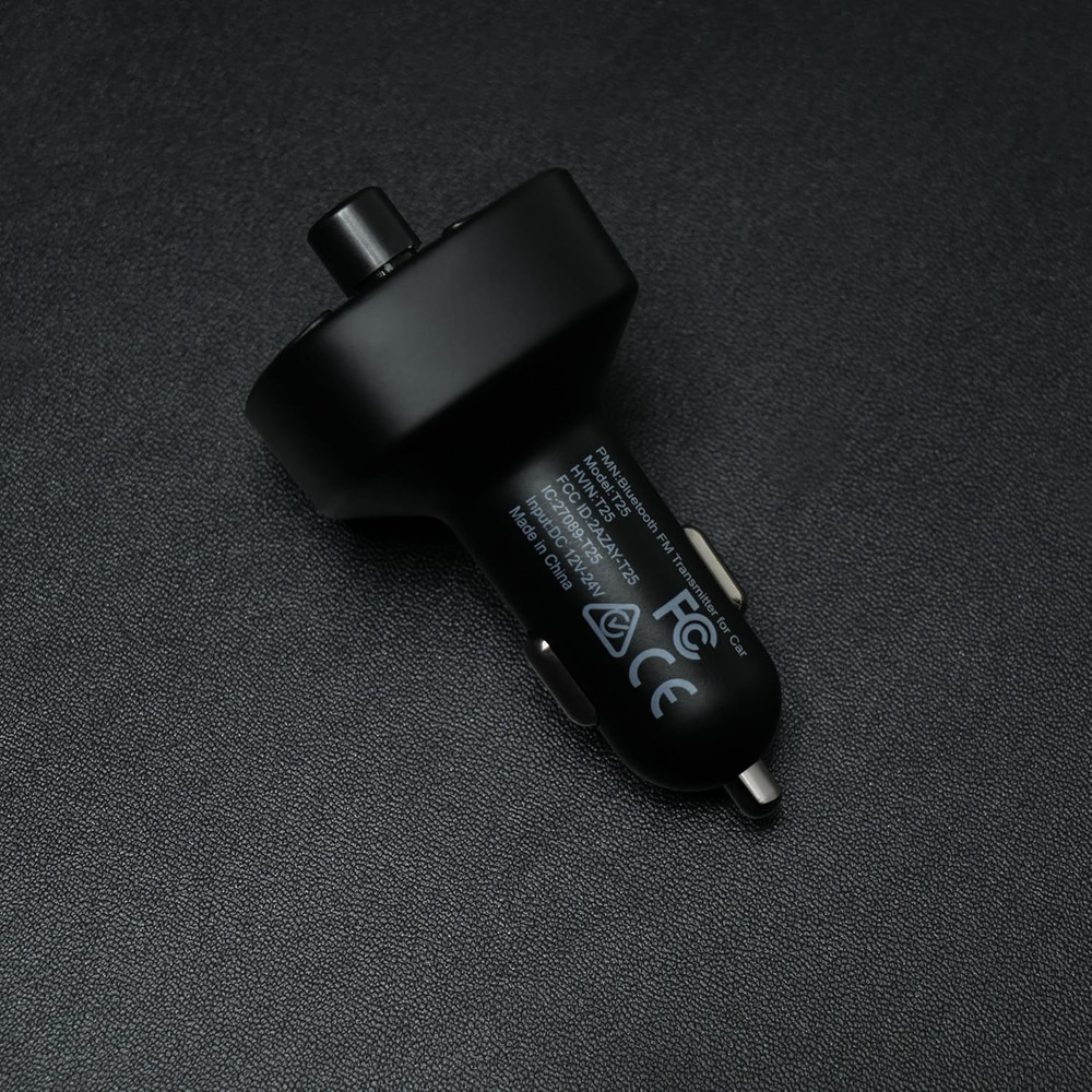 Bluetooth FM Transmitter Car Kit with Dual USB Charger & Hands-Free Calling