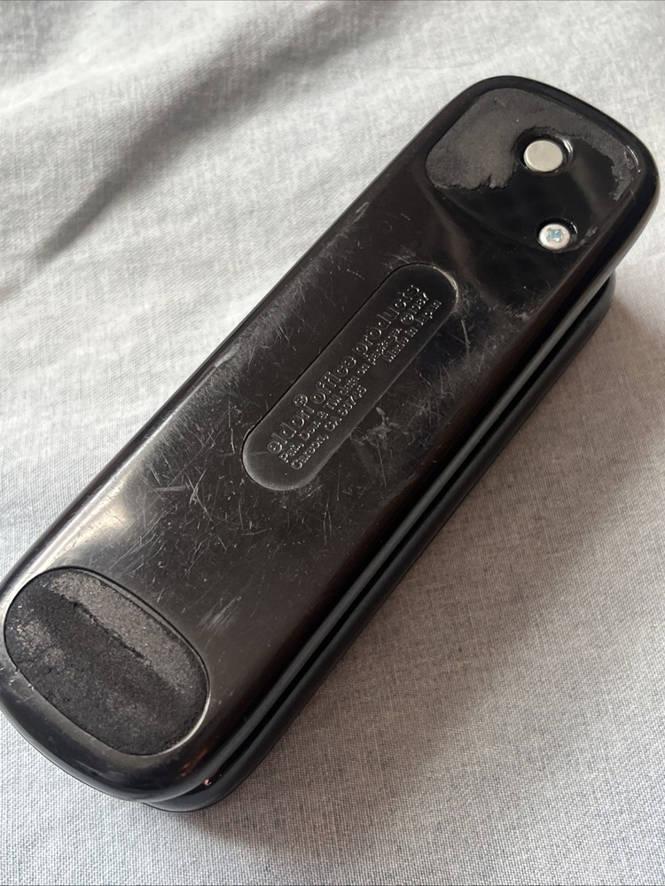 Vintage Eldon Office Stapler 1987 Black Mid Century Modern Japan