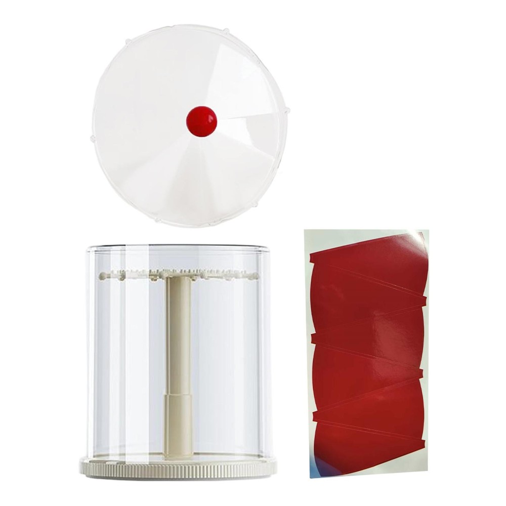 Showcase Storage Box Countertop Keychains Rotating Clear Figure Display Case