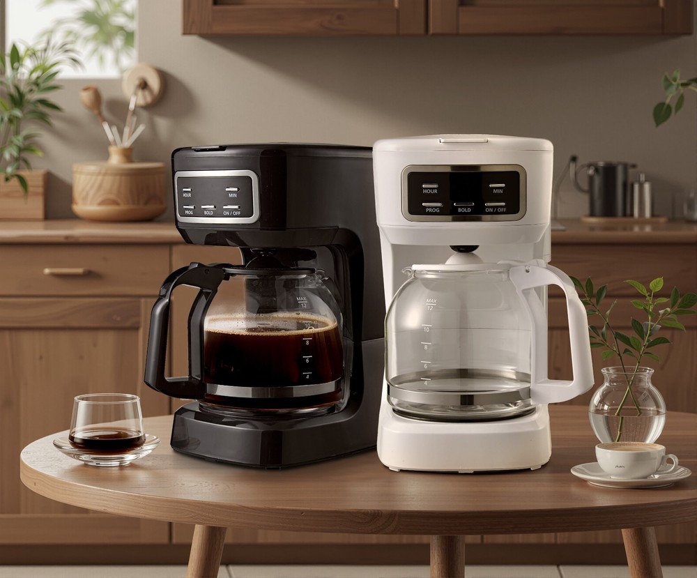 Mainstays Black 12-Cup Programmable Coffee Maker with Auto Shut-Off Feature