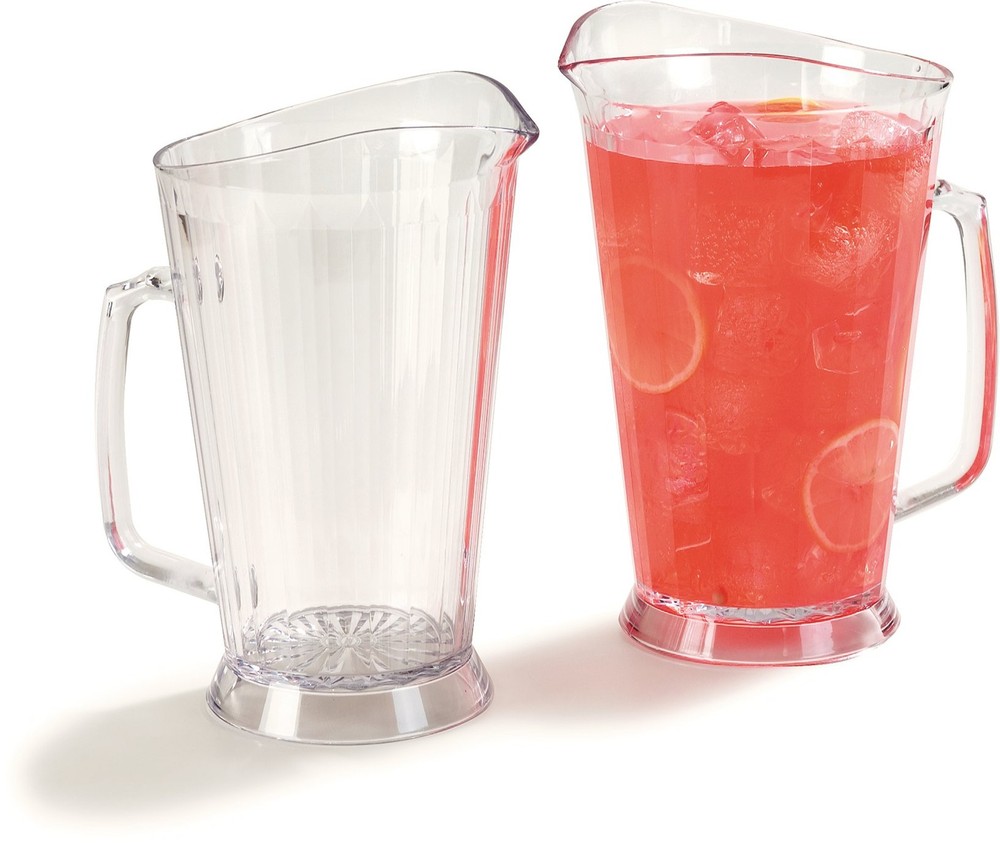 Crystalite Tall Pitcher Rounded Restaurant Catering Kitchen Plastic 60 Oz