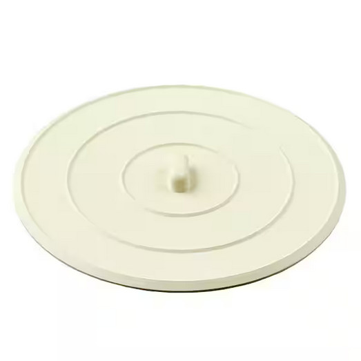 Everbilt 5 in. Rubber Kitchen and Bath Stopper in White