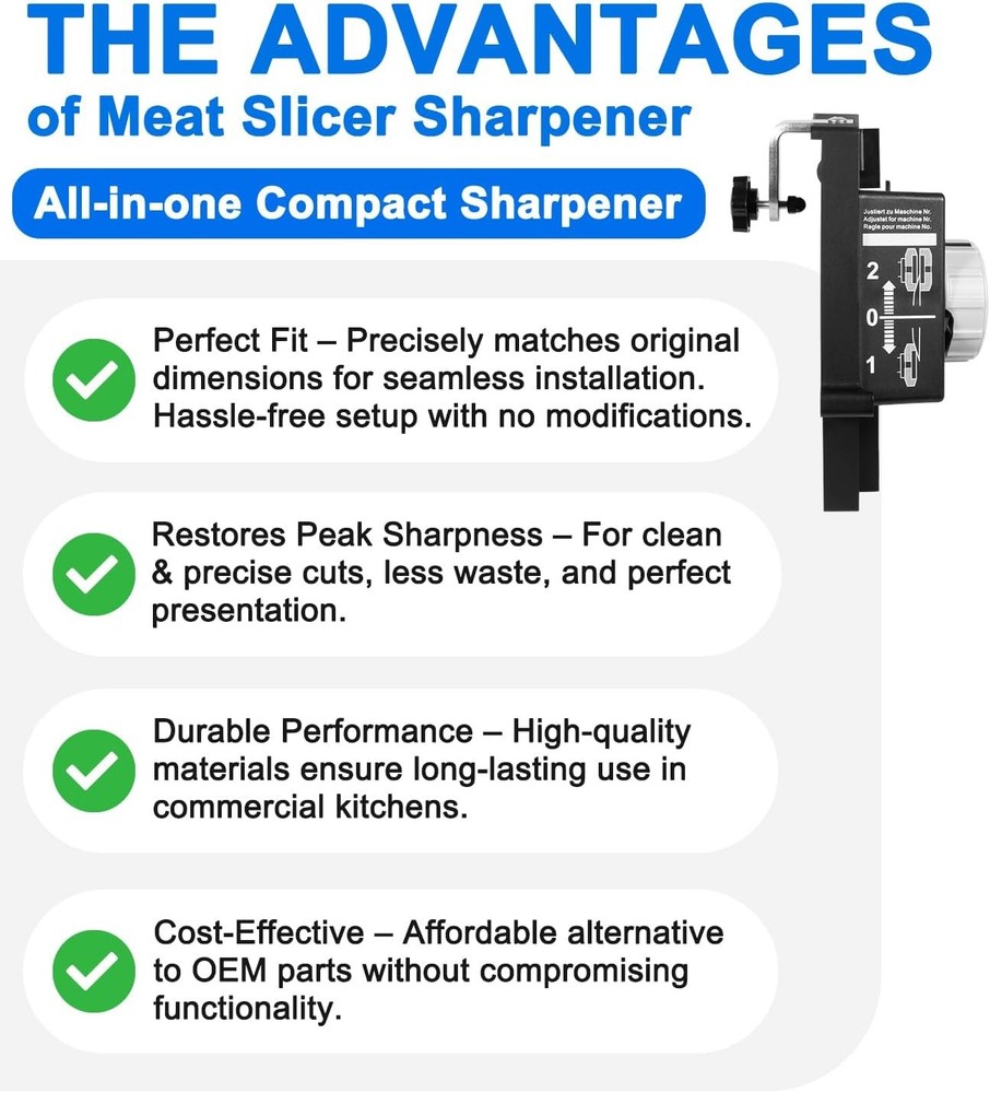 Meat Slicer Sharpener Replacement for Bizerba
