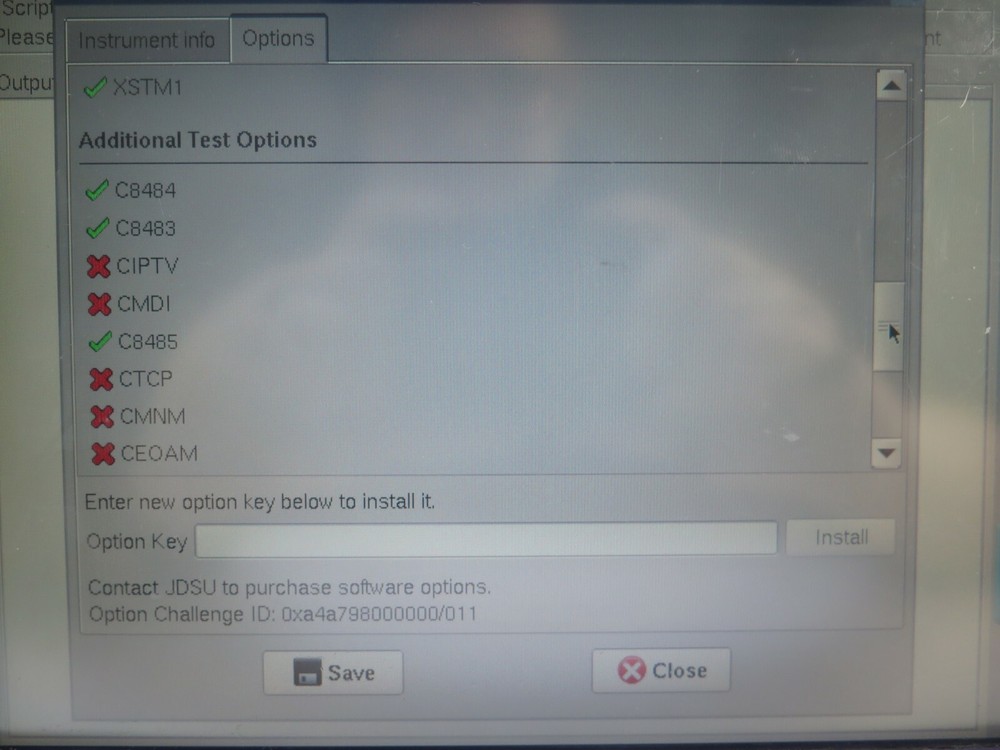 JDSU T-BERD 8000 Scalable Multitest Platform Transport Module