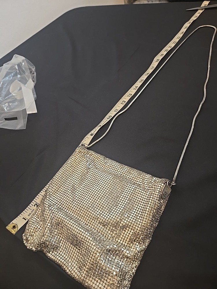 Vtg 70s Disco Glowmesh Disco Purse
