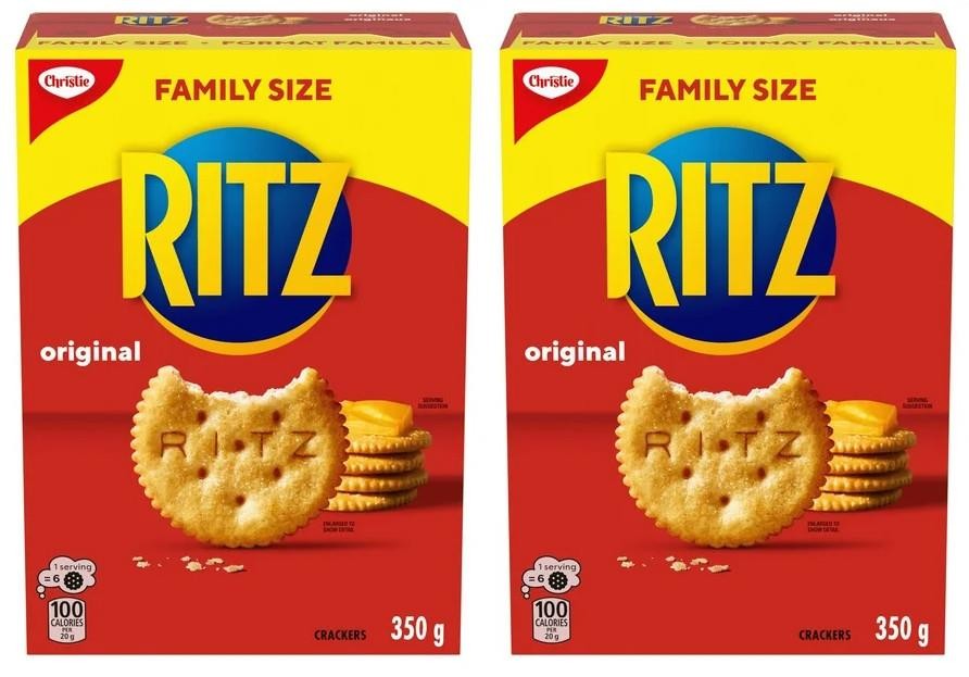 Ritz Canada Original Crackers, Family Size, 350g (2 Pack)