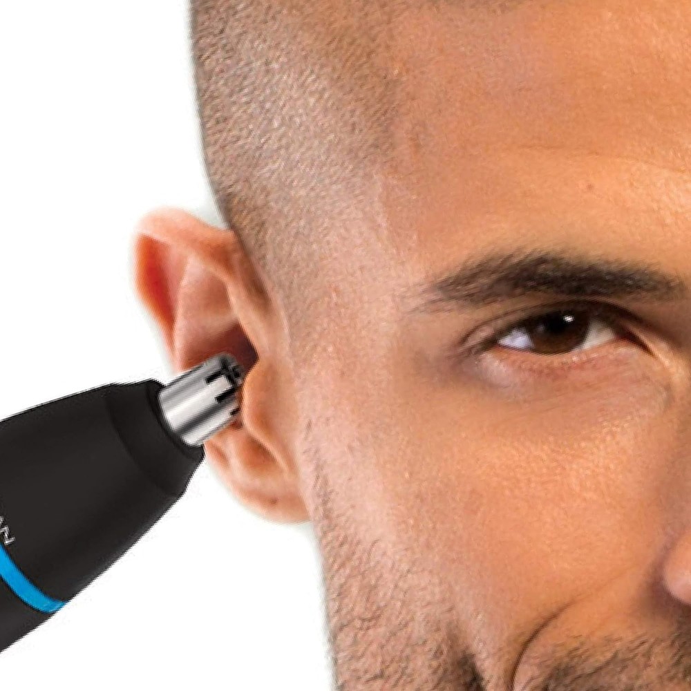 Nose, Ear & Detail Trimmer with CleanBoost Technology, Blue