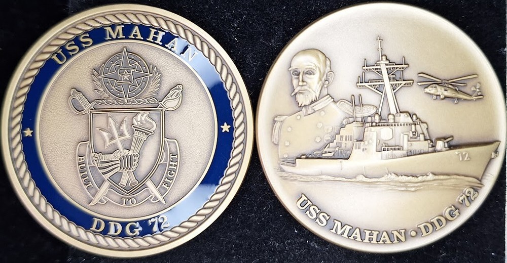 DDG-72 USS MAHAN - Navy Challenge Coin