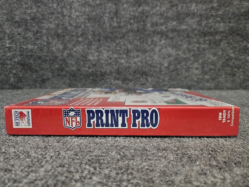 Vintage NFL Print Pro PC Software MS-DOS