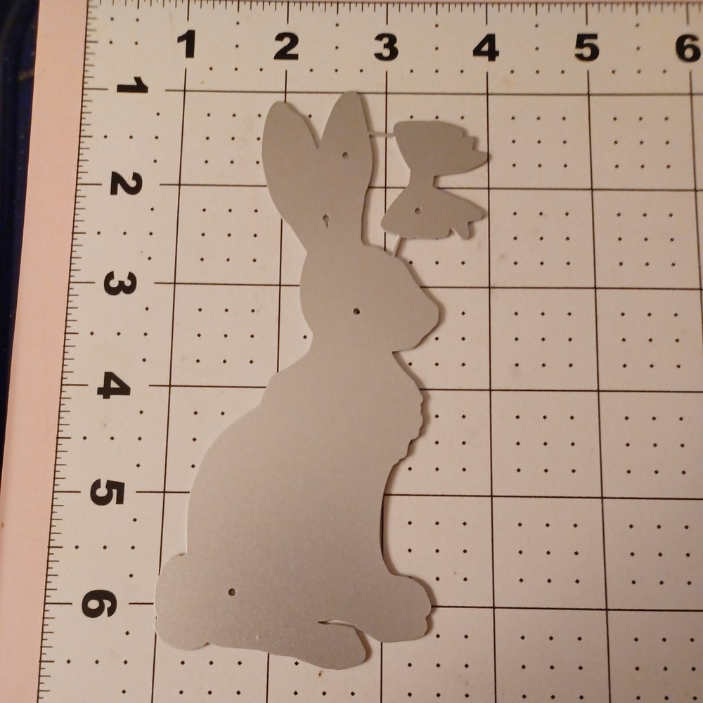 Universal Thin Metal Die Cut Tool Easter Bunny Rabbit Chocolate ornament bow