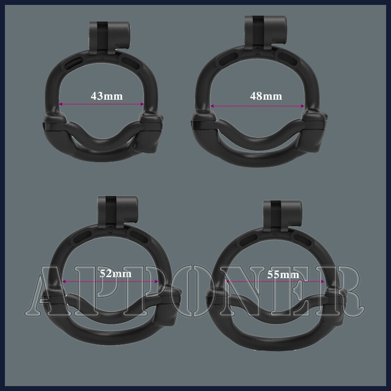 New Python Ultra Chastity Device With Double-Lock Rotatable Guardrail Ring Cages