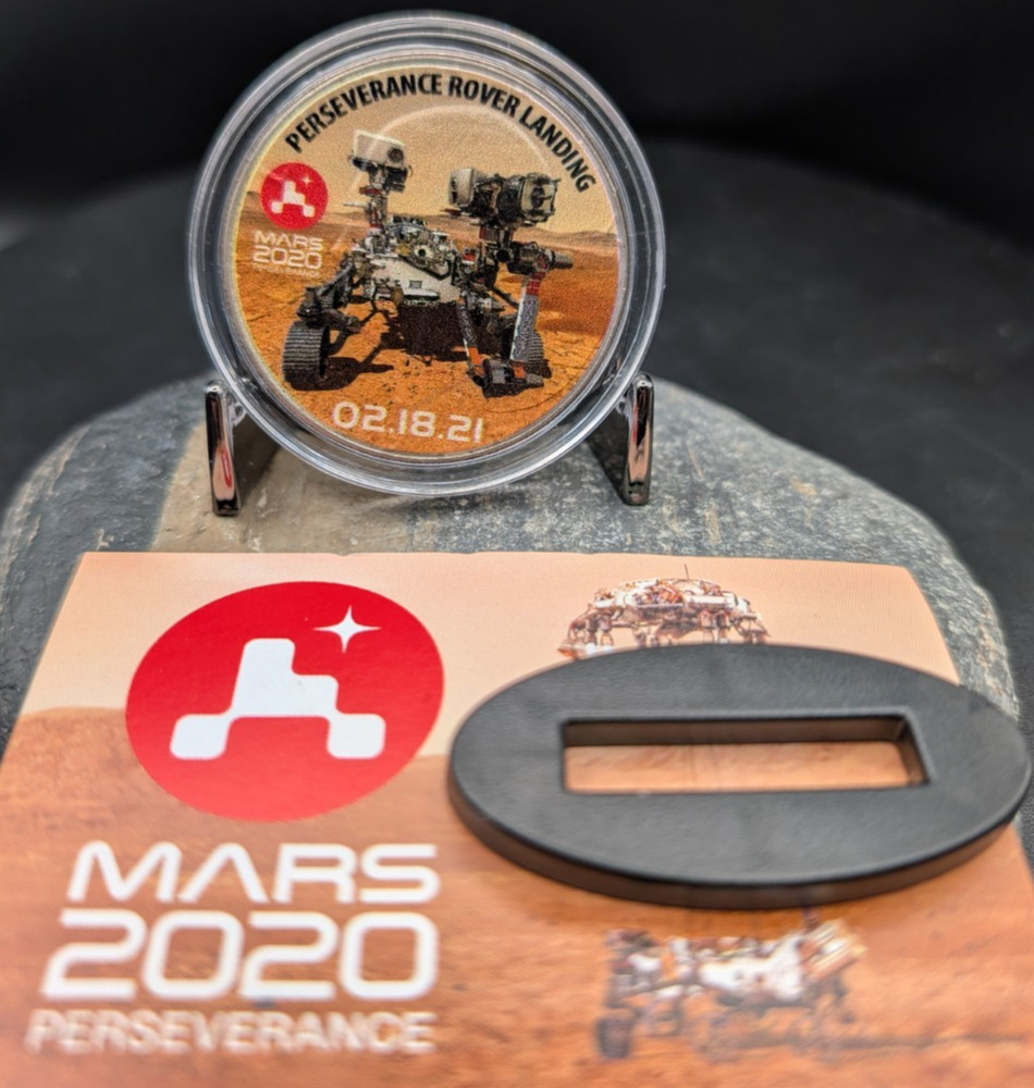 Colorized Ike Dollar • Mars 2020 Perseverance Landing • Collector Edition